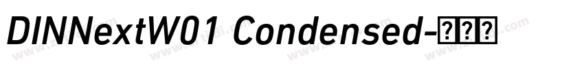 DINNextW01 Condensed字体转换